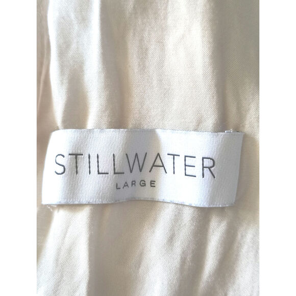 Stillwater Silk Dress Ecru Women's Size Large - Picture 7 of 7